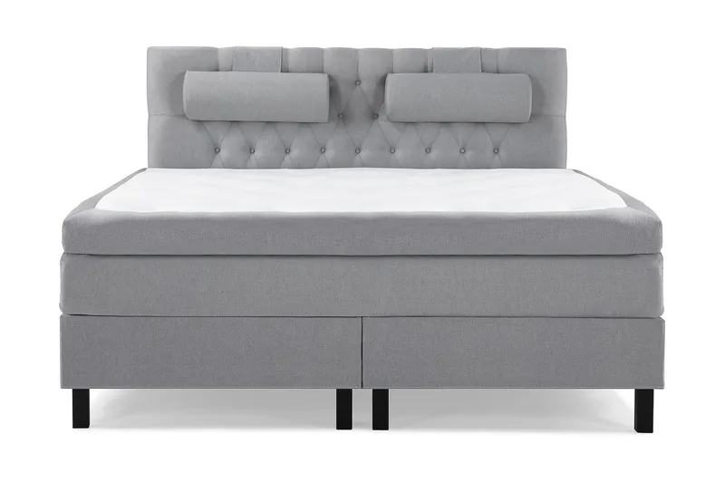 Lucky Komplett Sängpaket 180x200 Polyeter Diamant Sänggavel - Grå - Products - Möbler - Säng - Kontinentalsäng
