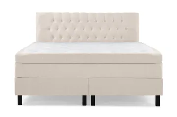 Lucky Komplett Sängpaket 180x200 Polyeter Diamant Sänggavel - Beige - Products - Möbler - Säng - Kontinentalsäng