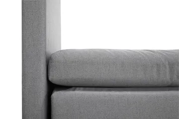 Lucky Komplett Sängpaket 180x200 Polyeter Slät Sänggavel - Nackkudde Stor Mellangrå - Products - Möbler - Säng - Kontinentalsäng
