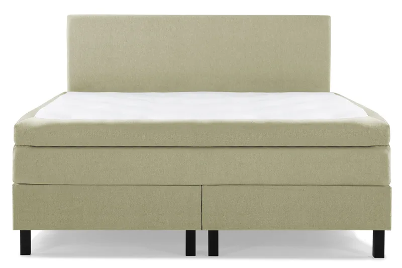 Lucky Komplett Sängpaket 180x200 Polyeter Slät Sänggavel - Grön - Products - Möbler - Säng - Kontinentalsäng