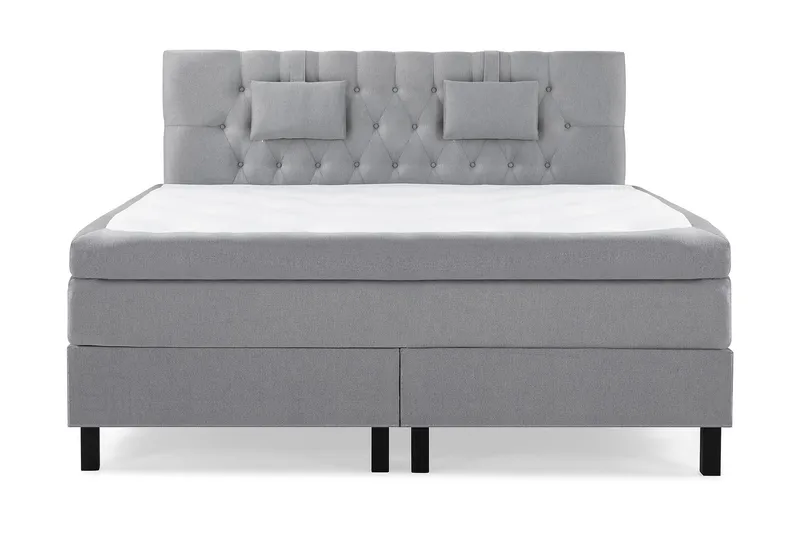 Lucky Komplett Sängpaket 180x200 Polyeter Diamant - Nackkudde Liten Mellangrå - Products - Möbler - Säng - Kontinentalsäng