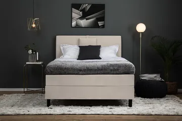 Lucky Kontinentalsäng 120x200 cm - Beige - Products - Möbler - Säng - Enkelsäng
