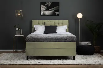 Lucky Kontinentalsäng 120x200Memorymadrass  Grön - Grön - Products - Möbler - Säng - Enkelsäng