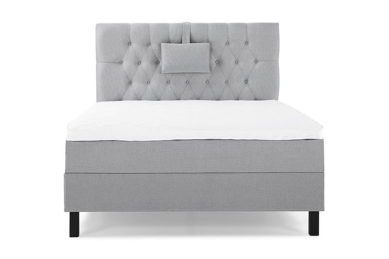 Lucky Kontinentalsäng 120x200Skum - Mellangrå - Products - Möbler - Säng - Enkels äng