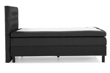 Lucky Kontinentalsäng 140x200Polyeter - Svart/Grå - Products - Möbler - Säng - Kontinentalsäng