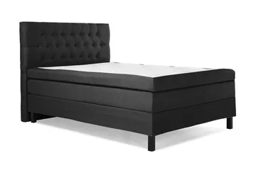 Lucky Kontinentalsäng 140x200Polyeter - Svart/Grå - Products - Möbler - Säng - Kontinentalsäng