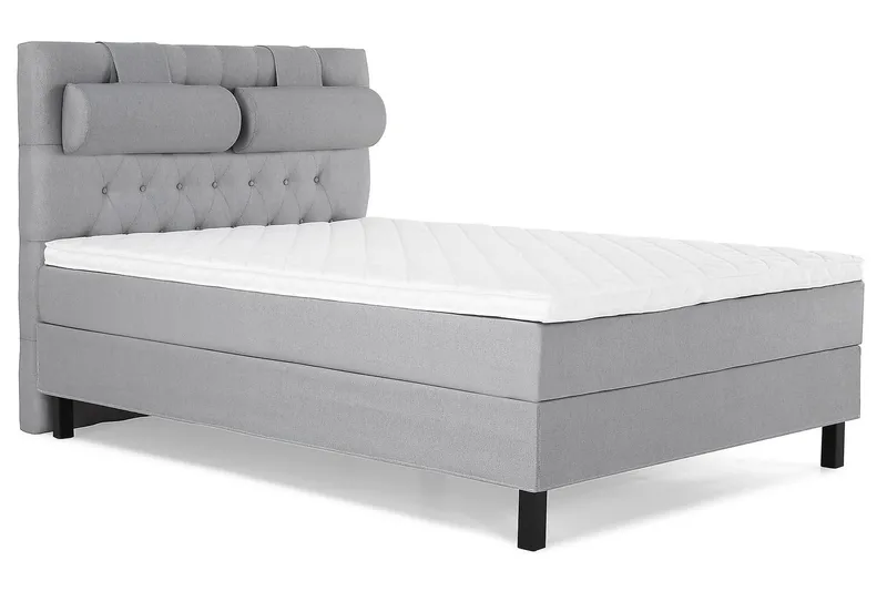 Lucky Kontinentalsäng 140x200Skum - Mellangrå - Products - Möbler - Säng - Kontinentalsäng