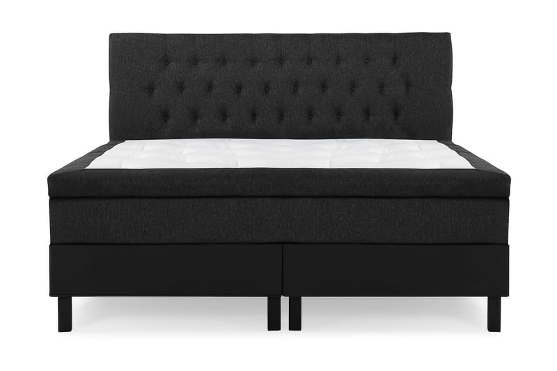 Lucky Kontinentalsäng 160x200Latexmadrass cm, Svart/Grå