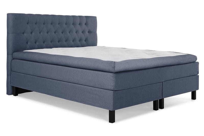 Lucky Kontinentalsäng 160x200Latexmadrass - Mörkblå - Products - Möbler - Säng - Kontinentalsäng