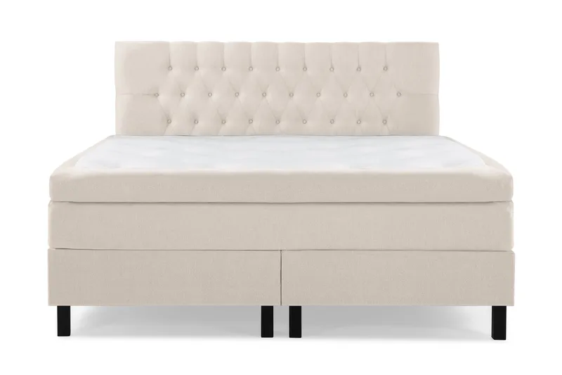 Lucky Kontinentalsäng 160x200Memorymadrass, Beige