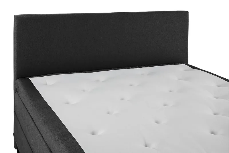 Lucky Kontinentalsäng 160x200Memorymadrass cm - Svart/Grå - Products - Möbler - Säng - Kontinentalsäng