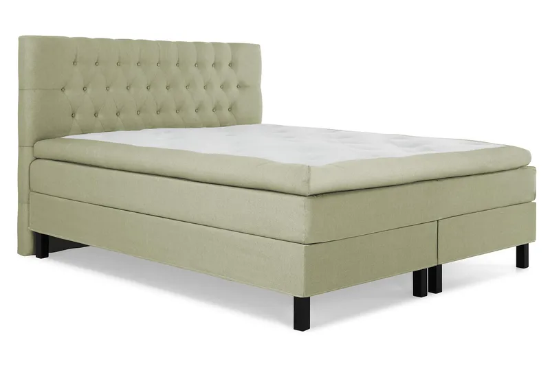 Lucky Kontinentalsäng 160x200Polyeter - Grön - Products - Möbler - Säng - Kontinentalsäng