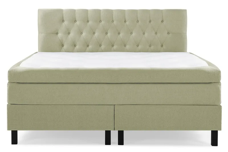 Lucky Kontinentalsäng 160x200Polyeter - Grön - Products - Möbler - Säng - Kontinentalsäng