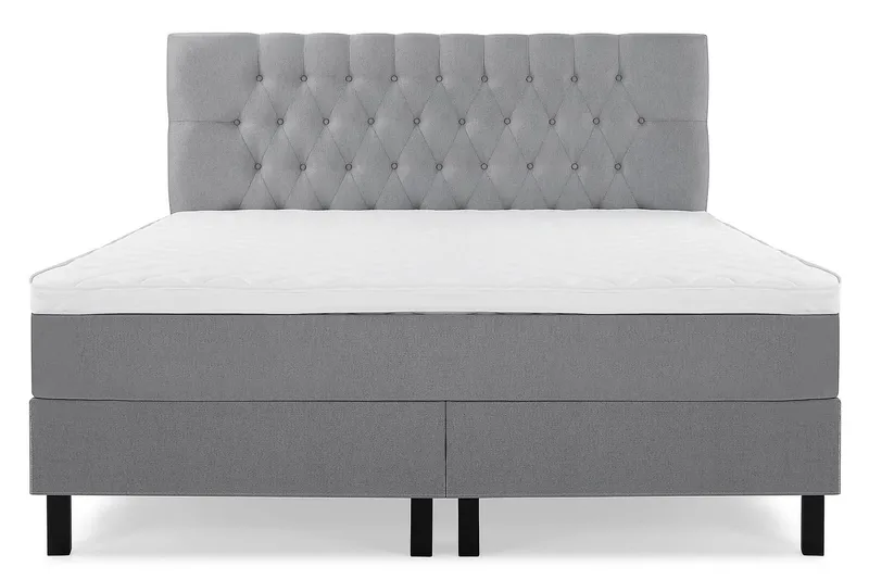 Lucky Kontinentalsäng 180x200Skum - Mellangrå - Products - Möbler - Säng - Kontinentalsäng