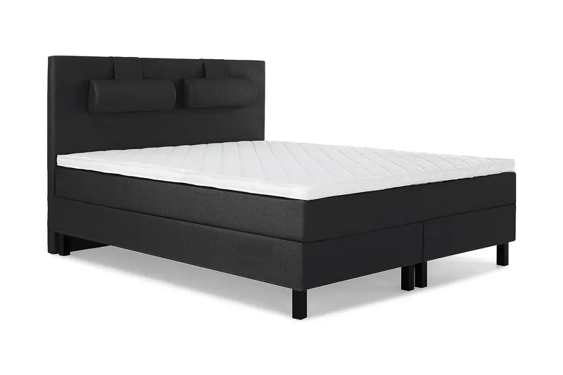 Lucky Kontinentalsäng 180x200Skum - Svart/Grå - Products - Möbler - Säng - Kontinentalsäng