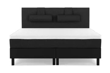 Lucky Kontinentalsäng 180x200Skum - Svart/Grå/PU - Products - Möbler - Säng - Kontinentalsäng
