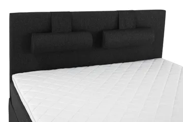 Lucky Kontinentalsäng 180x200Skum - Svart/Grå/PU - Products - Möbler - Säng - Kontinentalsäng