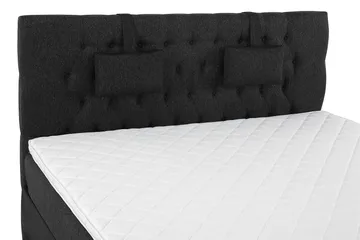 Lucky Kontinentalsäng 180x200Skum - Svart/Grå/PU - Products - Möbler - Säng - Kontinentalsäng