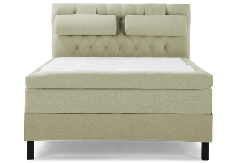 Lucky Sängpaket 140x200 LatexDiamant Sänggavel  Nackkudd - Nackkudde Stor Grön - Products - Möbler - Säng - Kontinentalsäng