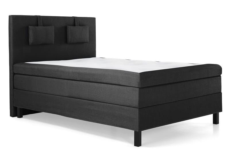 Lucky Sängpaket 140x200 LatexSlät Sänggavel - Svart/Grå - Products - Möbler - Säng - Kontinentalsäng