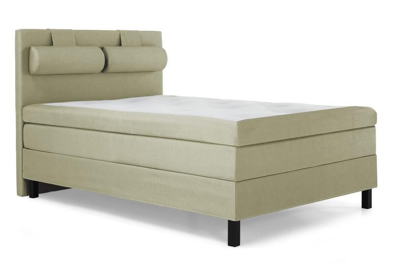 Lucky Sängpaket 140x200 Polyeter Slät Sänggavel - Nackkudde Stor Grön - Products - Möbler - Säng - Kontinentalsäng