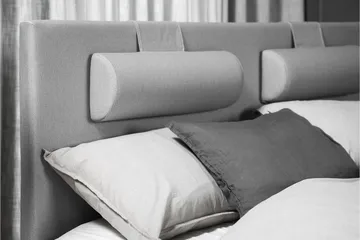 Lucky Sängpaket 150x200 SkumSlät Sänggavel - Grå - Products - Möbler - Säng - Kontinentalsäng