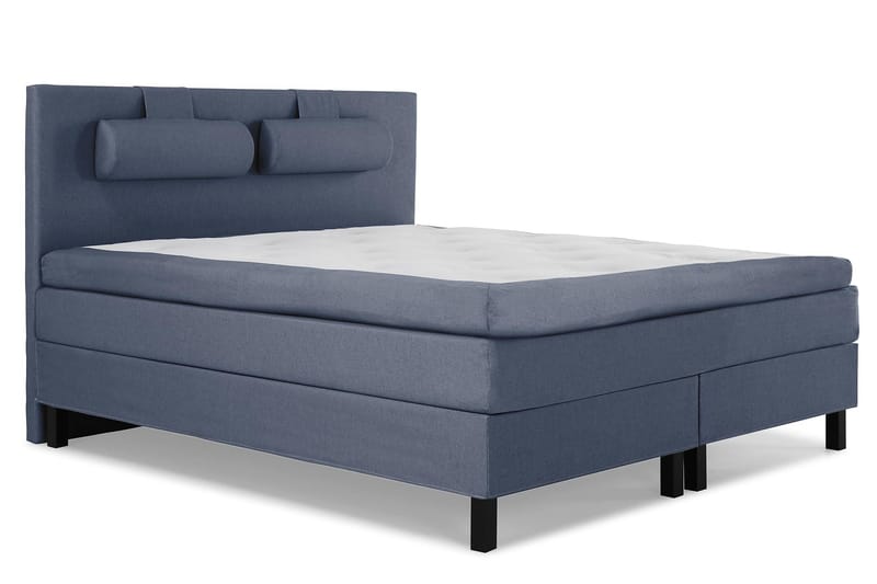 Lucky Sängpaket 180x200 Polyeter Slät - Mörkblå - Products - Möbler - Säng - Kontinentalsäng