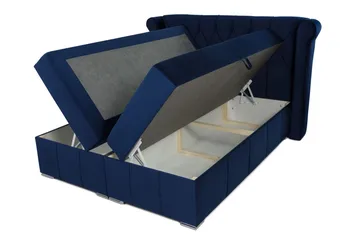 Lyckorna Kontinentalsäng 120x200 cm LED-belysning - Beige - Products - Möbler - Säng - Säng med förvaring