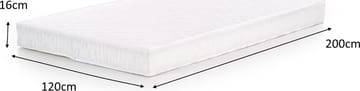 Karlshamn madrass 120 x 200 cm - Vit - Products - Möbler - Säng - Madrass - Bäddmadrass