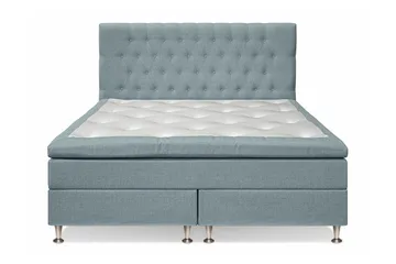 Utan sänggavel - Ljusblå