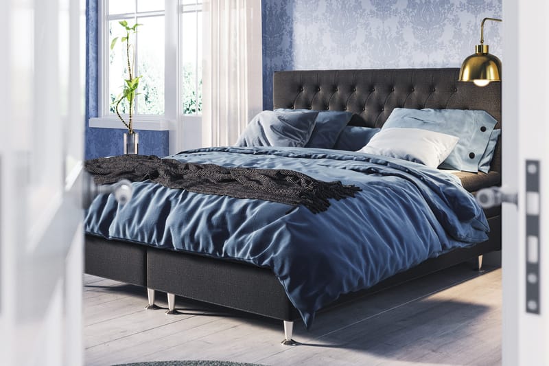 Meja Sängpaket 160x200 - Svart - Products - Möbler - Säng - Kontinentalsäng