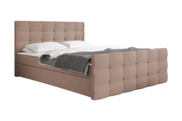 Milano Kontinentalsäng 160x210 cm - Rosa|Beige - Products - Möbler - Säng - Säng med förvaring