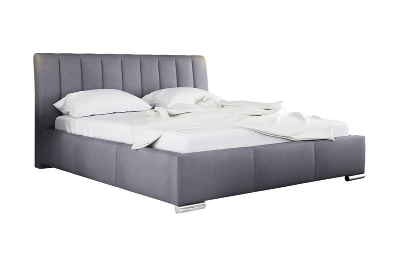 Milano Sängram med Förvaring160x200, Grå
