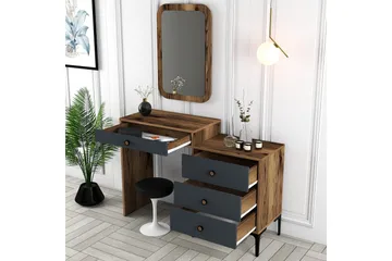 Ameias Möbelset För Sovrum Brun/Antracit - Hanah Home - Products - Möbler - Säng - Möbelset för sovrum