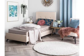 Nattaro Sängram 90x200 cm - Beige - Products - Möbler - Säng - Enkelsäng