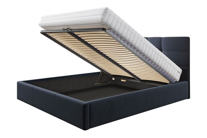 Nieres Förvaringssäng 140x200cm - Grå - Products - Möbler - Säng - Säng med förvaring