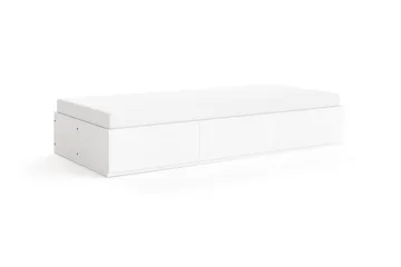 Norrvik Sängram 90x200 cm med förvaring inklusive madrass - Vit - Products - Möbler - Säng - Sängram & sängstomme