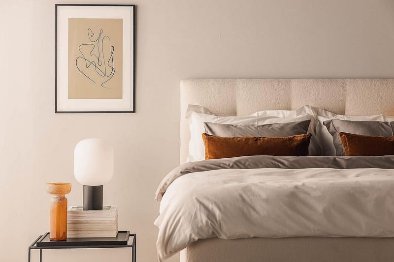 Oslo Lyx Kontinentalsäng 160x200 cm - Ljusbeige - Products - Möbler - Säng - Kontinentalsäng
