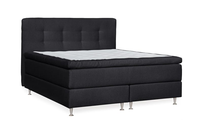 Oslo Lyx Kontinentalsäng 180 knappar loop 20 - Svart - Products - Möbler - Säng - Kontinentalsäng