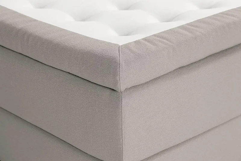 Oslo Lyx Kontinentalsäng Boucle 120x200 - Grå - Products - Möbler - Säng - Kontinentalsäng