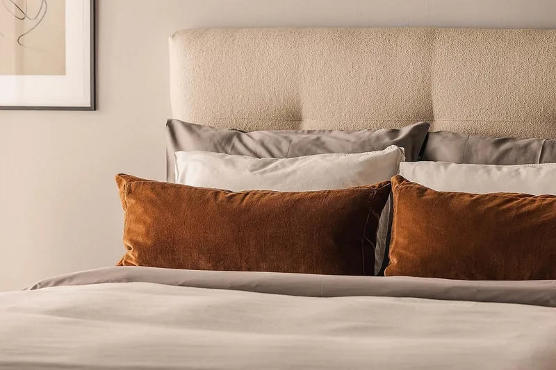 Oslo Lyx Kontinentalsäng Boucle 140x200 - Beige - Products - Möbler - Säng - Kontinentalsäng