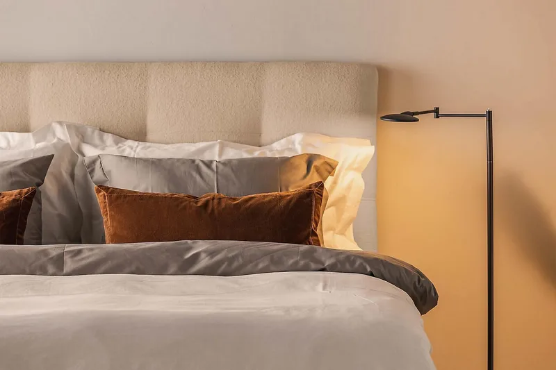 Oslo Lyx Kontinentalsäng Boucle 180x200 - Beige - Products - Möbler - Säng - Kontinentalsäng