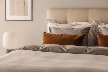 Oslo Lyx Kontinentalsäng Boucle 180x200 - Beige - Products - Möbler - Säng - Kontinentalsäng