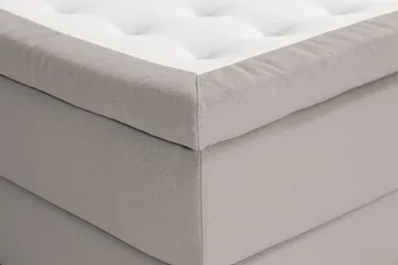 Oslo Lyx Sängpaket Boucle 120x200 Djuphäftad gavel - Grå - Products - Möbler - Säng - Kontinentalsäng