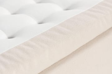Oslo Lyx Sängpaket Boucle 120x200 Djuphäftad gavel - Ljusbeige - Products - Möbler - Säng - Kontinentalsäng