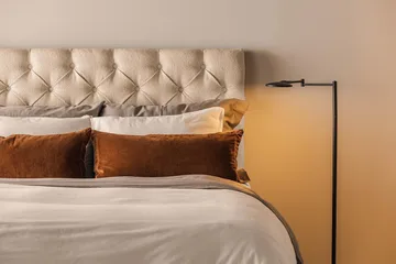 Oslo Lyx Sängpaket Boucle 140x200 Djuphäftad gavel - Beige - Products - Möbler - Säng - Kontinentalsäng