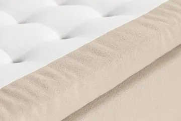 Oslo Lyx Sängpaket Boucle 140x200 Djuphäftad gavel - Beige - Products - Möbler - Säng - Kontinentalsäng