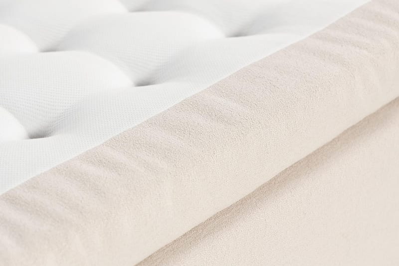 Oslo Lyx Sängpaket Boucle 140x200 Djuphäftad gavel - Ljusbeige - Products - Möbler - Säng - Kontinentalsäng