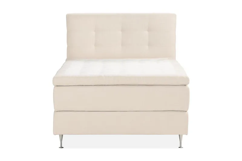 Oslo Lyx Sängpaket Boucle 140x200 Knappad gavel - Ljusbeige - Products - Möbler - Säng - Kontinentalsäng
