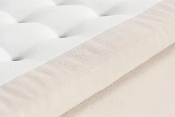 Oslo Lyx Sängpaket Boucle 180x200 Knappad gavel - Beige - Products - Möbler - Säng - Kontinentalsäng